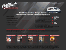 Tablet Screenshot of fleetstreetcouriers.com